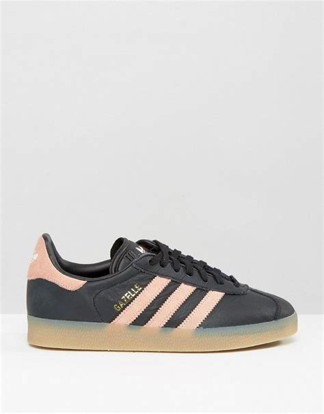 fake black and pink adidas|pink and black adidas gazelle.